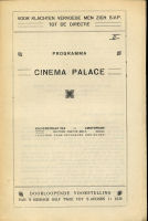 Afbeelding: Omslag van het programmaboekje van Cinema Palace